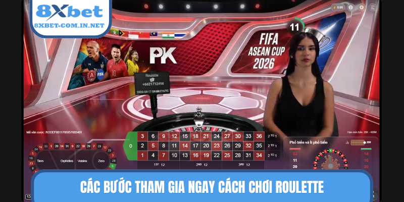 Các bước tham gia ngay cách chơi Roulette
