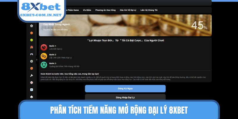 Phân tích tiềm năng mở rộng đại lý 8XBET