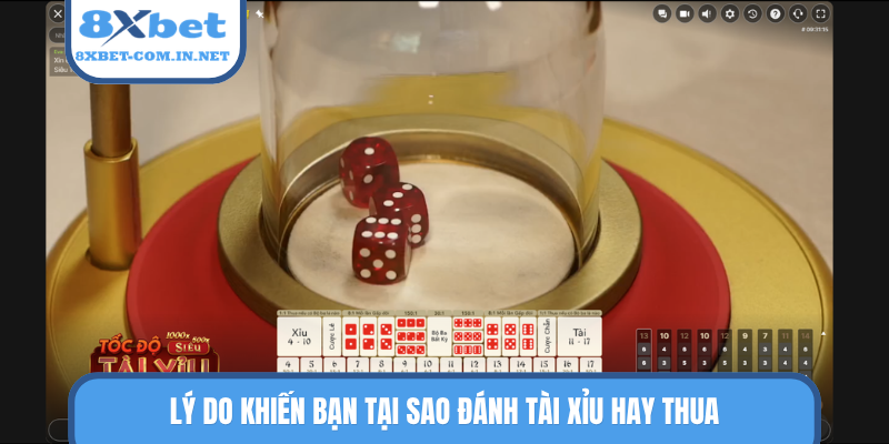 Lý do khiến bạn tại sao đánh tài xỉu hay thua