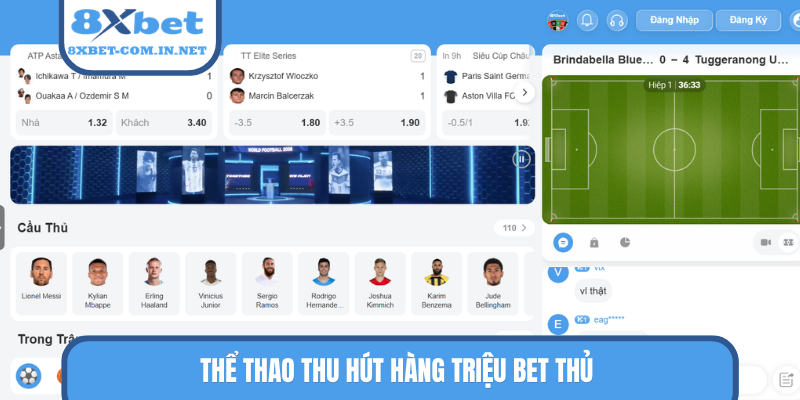 Thể thao thu hút hàng triệu bet thủ